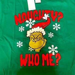 Mens Christmas Grinch shirt size large